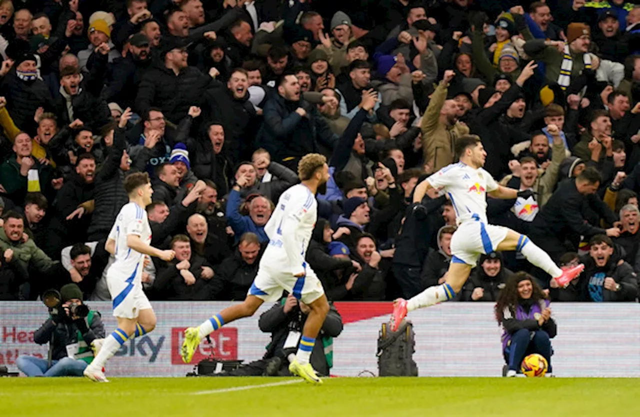 Leeds marching on to top of Championship with win over Sheffield Wednesday