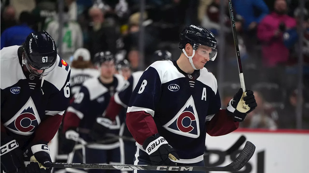 Lehkonen, Makar each score twice as Avalanche beat Stars