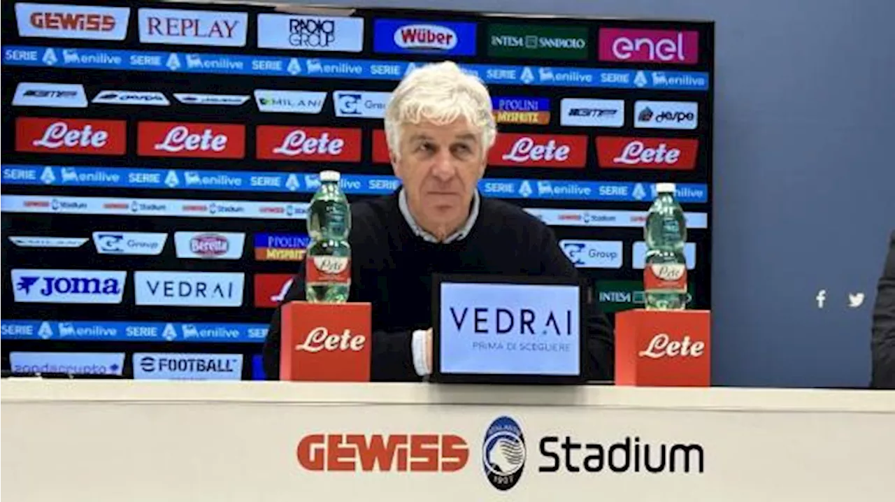 Atalanta, Gasperini: 'Quando fai queste prestazioni poi hai la carogna dentro per ripartire'