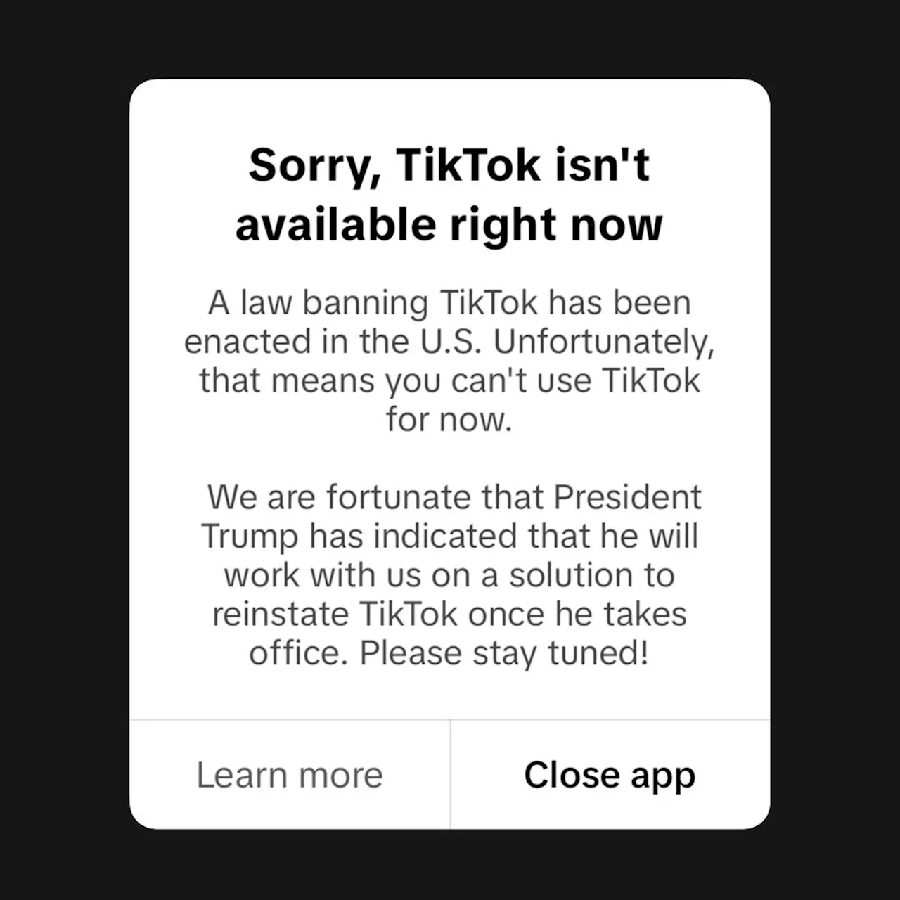 TikTok: Amerikanske brukere skal få tilbake tilgang