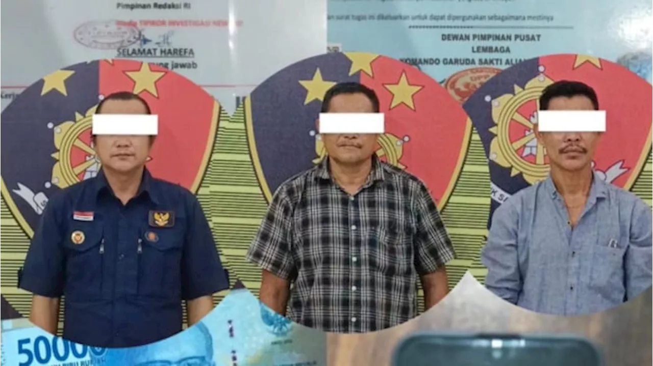 Peras Kepsek dengan Modus Monitor Dana BOS, 3 Oknum LSM Garuda Sakti di Palas Ditangkap