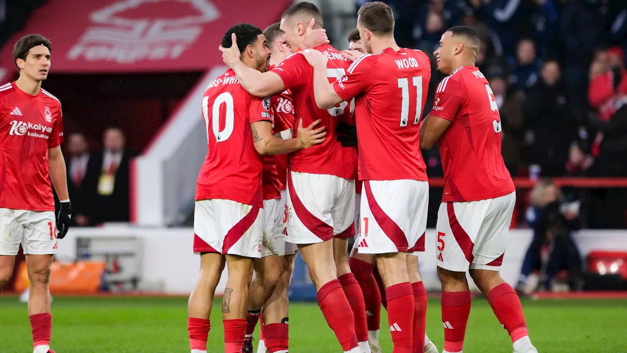 Nottingham Forest zet waanzinnige reeks voort en komt op gelijke hoogte met Arsenal