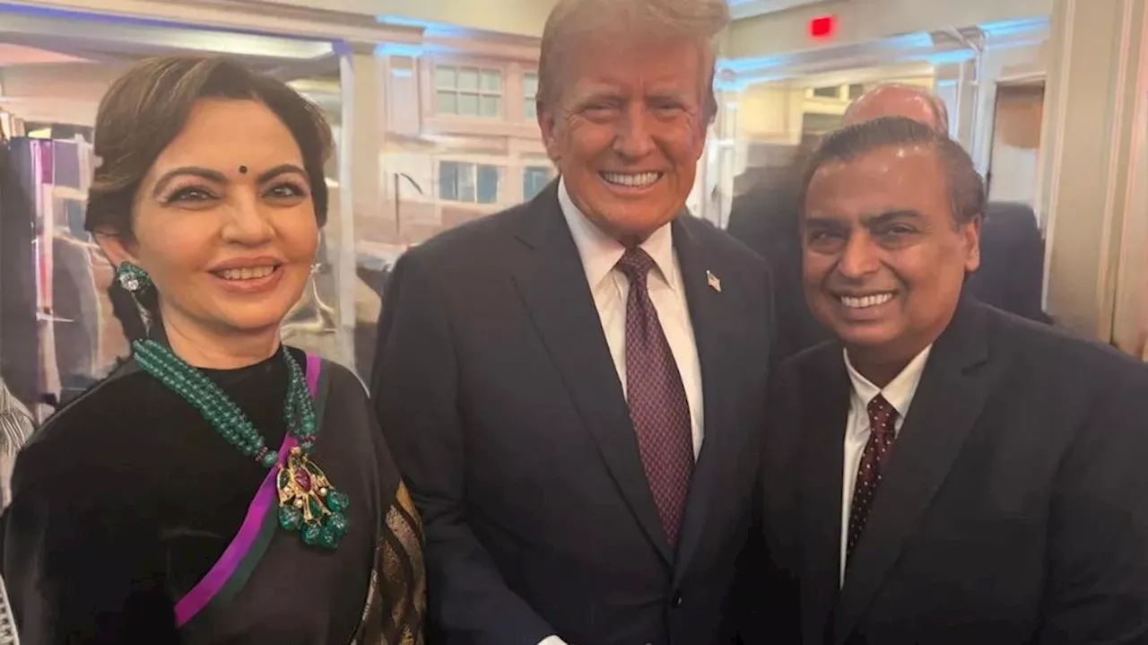 Donald Trump: మరికొన్ని గంటల్లో ట్రంప్ ప్రమాణస్వీకారం..ట్రంప్‎తో ముఖేశ్ అంబానీ దంపతులు భేటీ