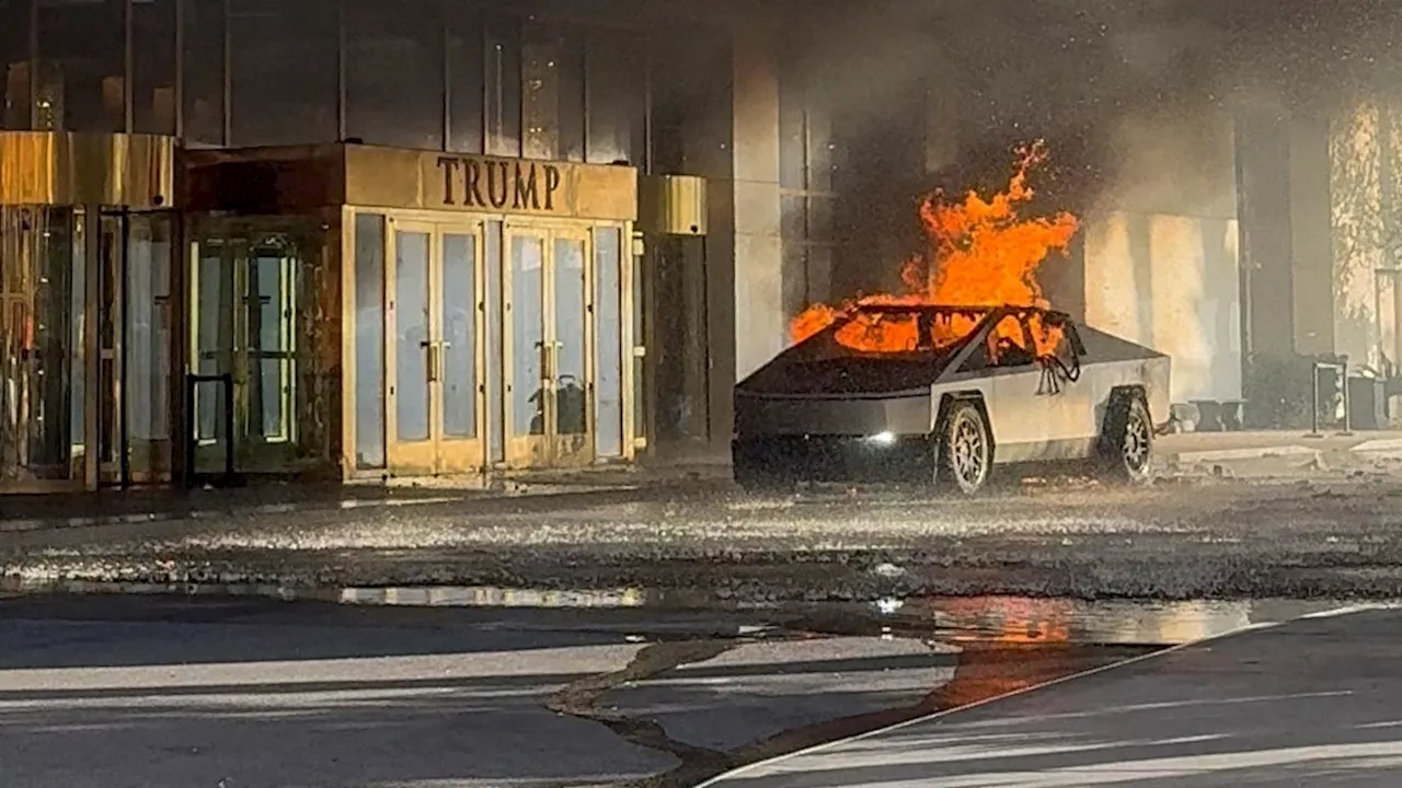 Tesla Cybertruck Explodes Outside Trump Las Vegas Hotel, Investigation Expands to Colorado