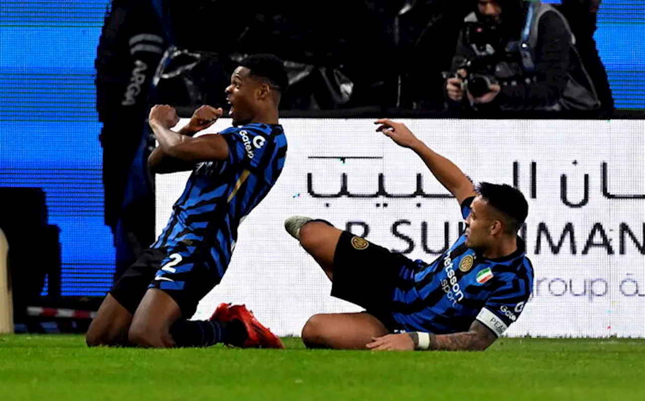 Inter in finale di Supercoppa, Dumfries decide contro l'Atalanta