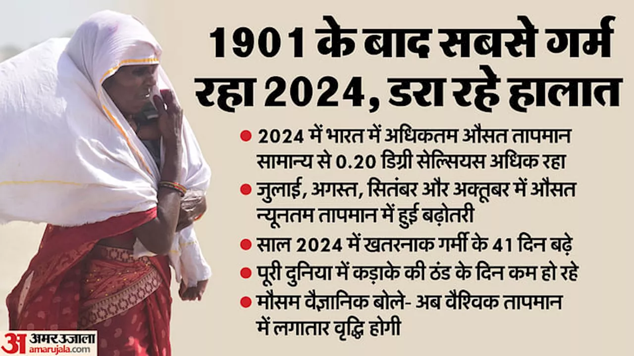 भारत में साल 2024 सबसे गर्म रहा: मौसम विभाग