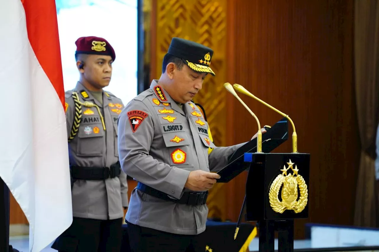 Kapolri Pimpin Serah Terima Jabatan Kapolda Sumatera Barat