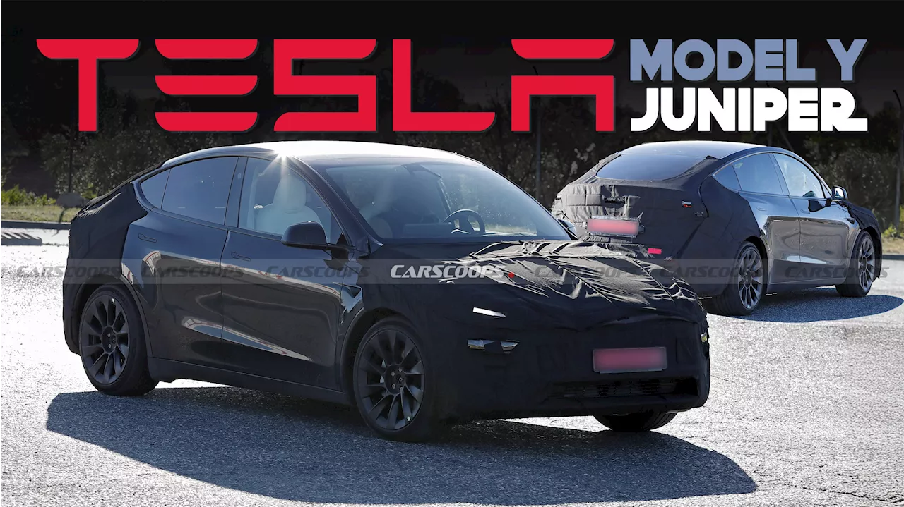 Tesla Model Y Gets a Refresh: Juniper Update Spotted in Spy Shots