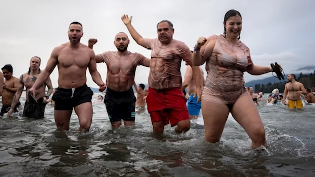 Thousands Take the Plunge for Vancouver's Annual Polar Bear Swim