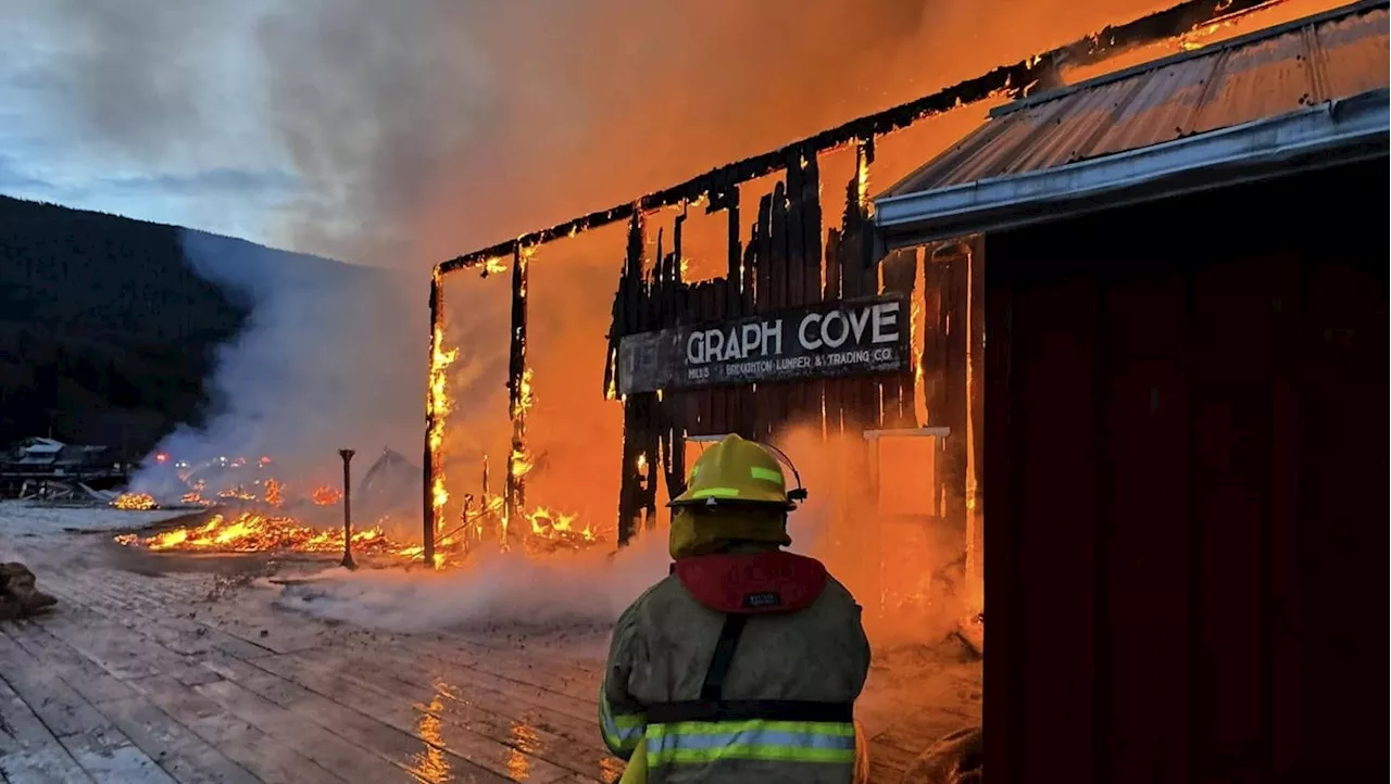 Historic Telegraph Cove Boardwalk Destroyed by Fire