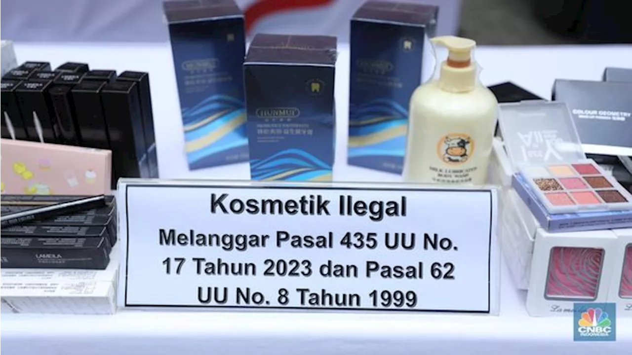 BPOM Temukan Kosmetik Impor Ilegal Bernilai Rp8,91 Miliar