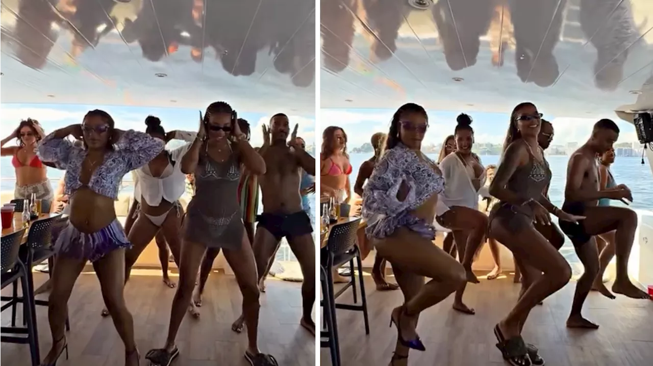 Ludmilla dança funk com Victoria Monét em barco