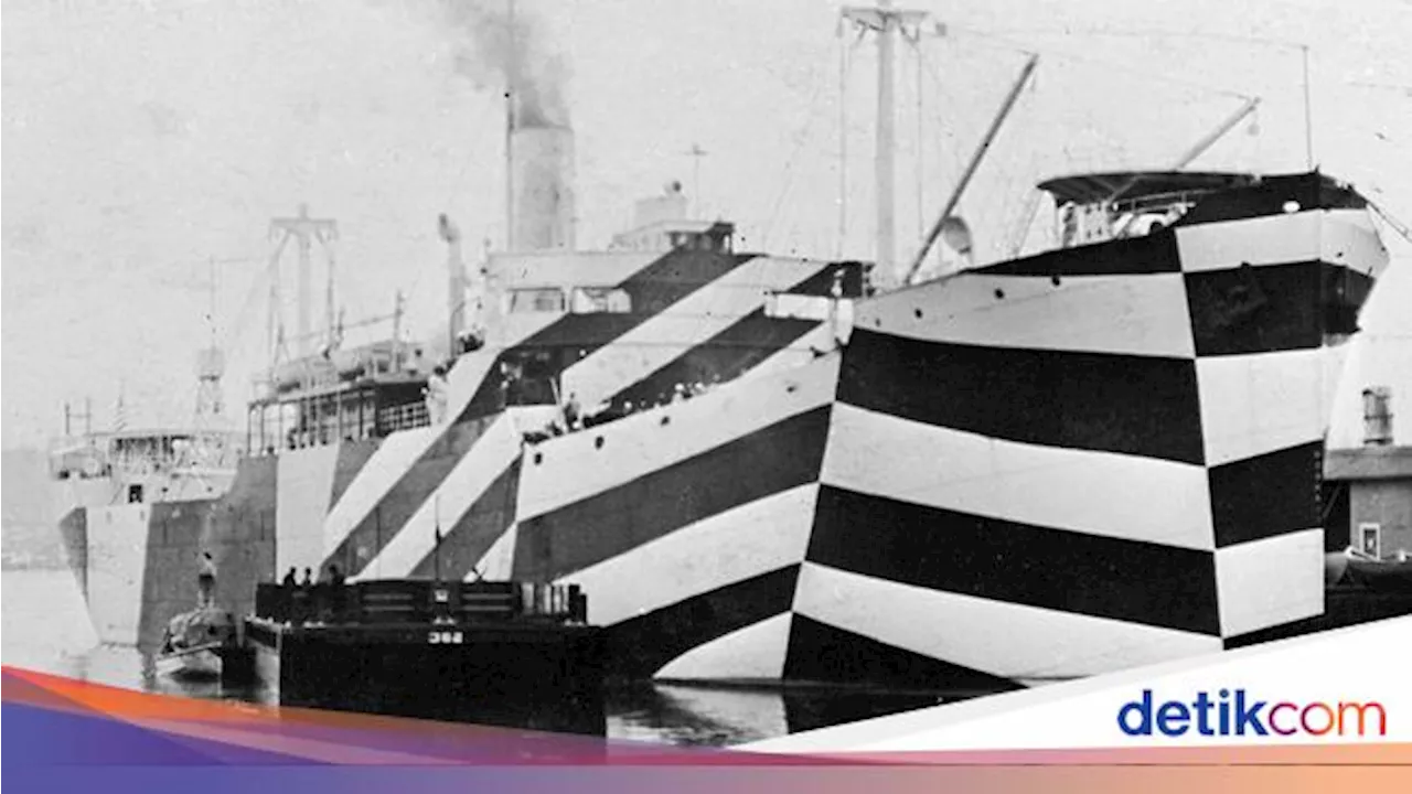 Kamuflase Dazzle: Bisakah Pola Terang-Gelap Membingungkan Musuh?