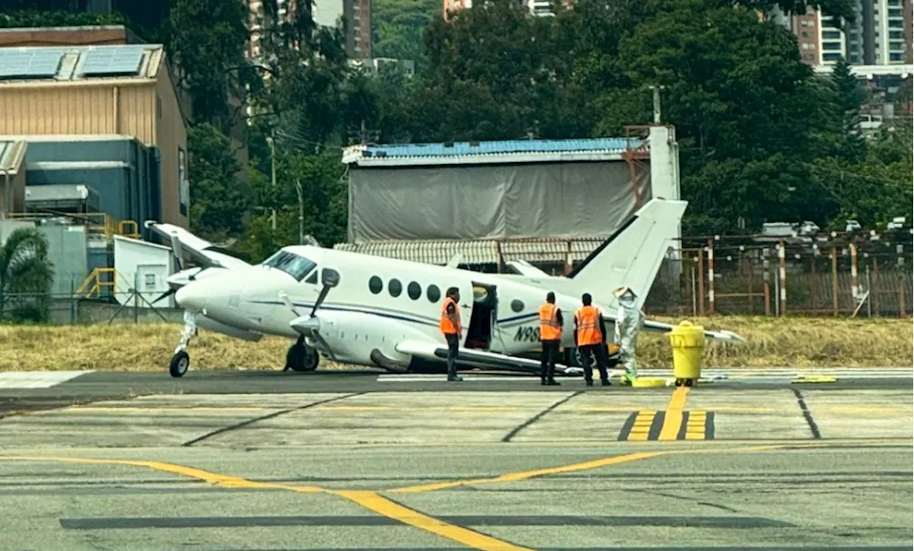 Cierran temporalmente aeropuerto Olaya Herrera por incidente con avión