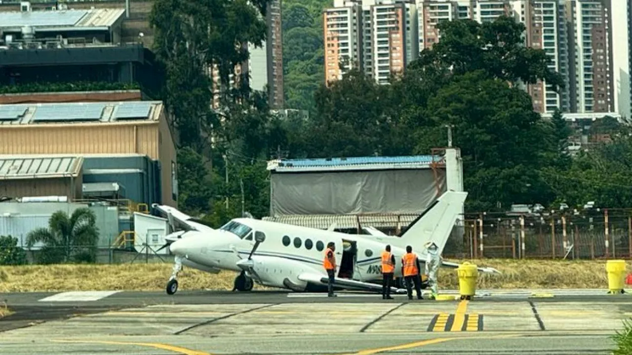 Aterrizaje de emergencia en el Aeropuerto Olaya Herrera de Medellín