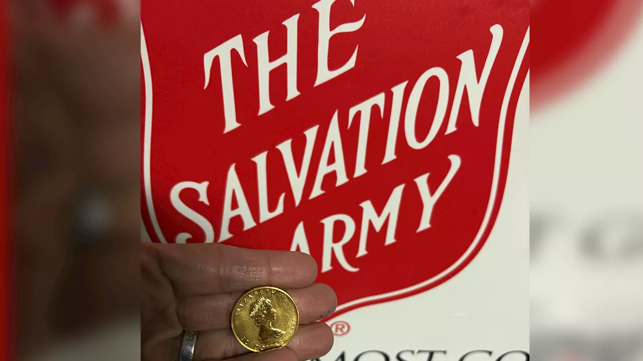 Anonymous Donor Gives Rare Gold Coin to Salvation Army