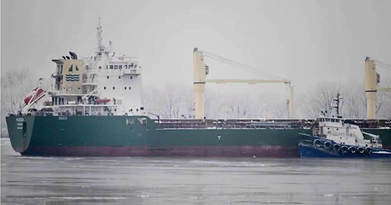 Cargo Removal from Aground Ship in St. Lawrence River Delayed