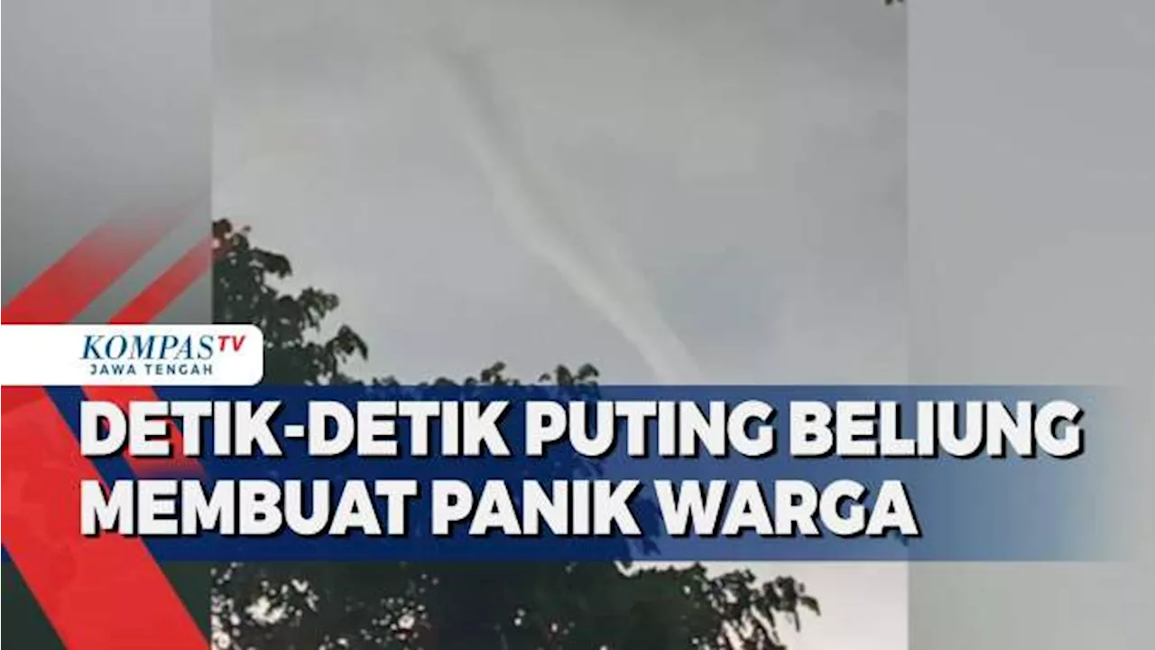 Angin Puting Beliung Melanda Desa di Sragen, Jawa Tengah