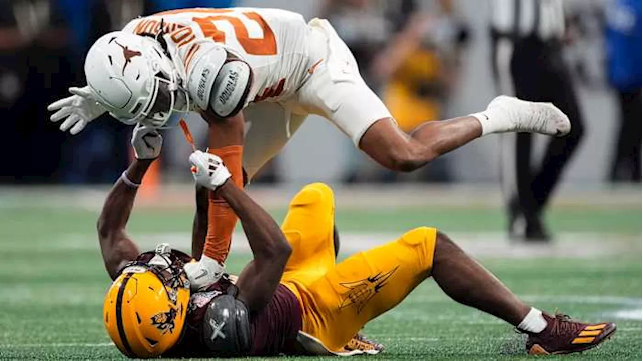 No Penalty Called on Texas Safety's High Hit in College Football Playoff