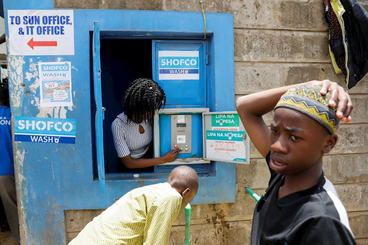 Eau accessible à Kibera grâce à un réseau aérien