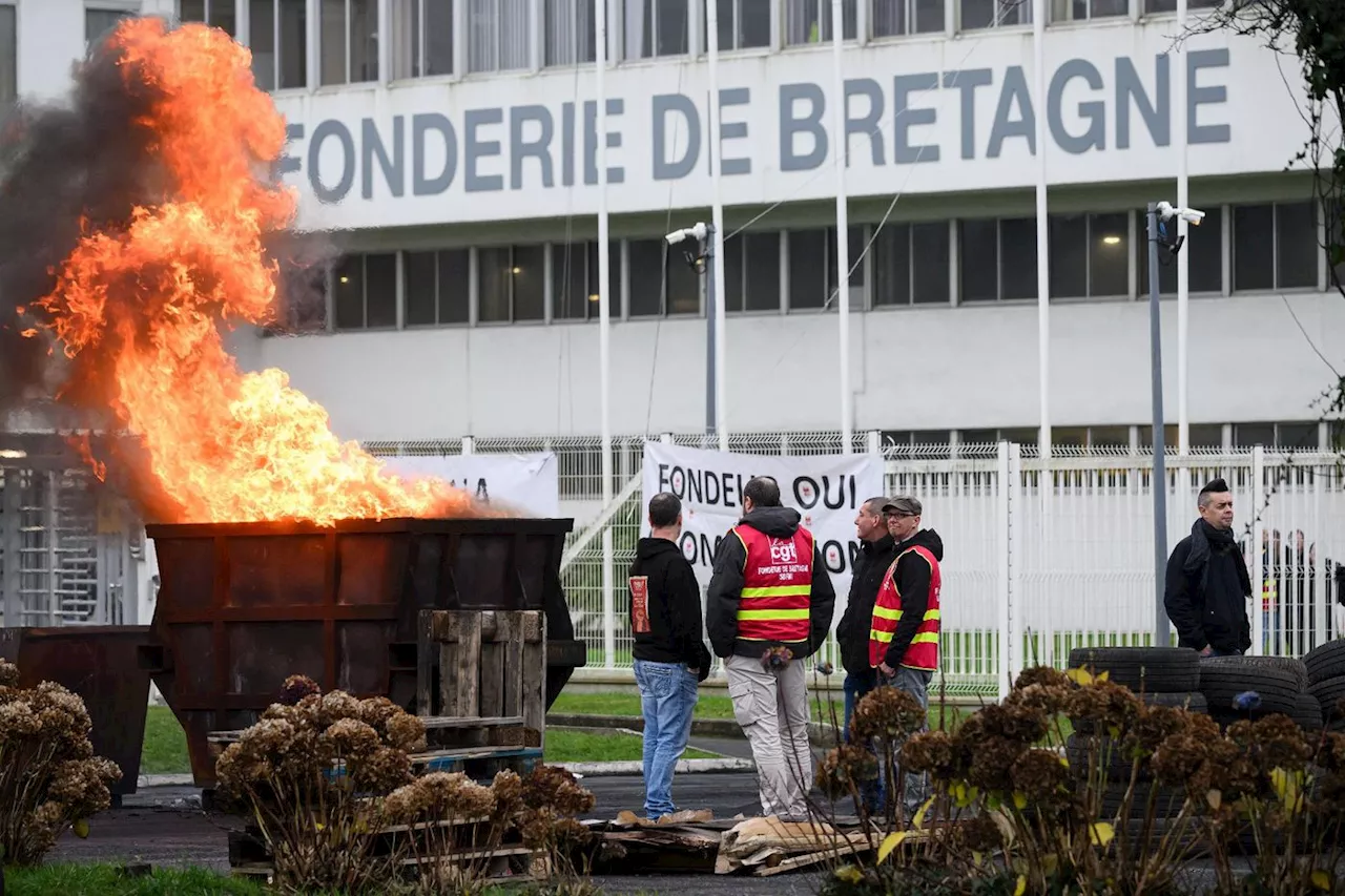 Fonderie de Bretagne: des responsables syndicaux appellent Macron à intervenir auprès de Renault