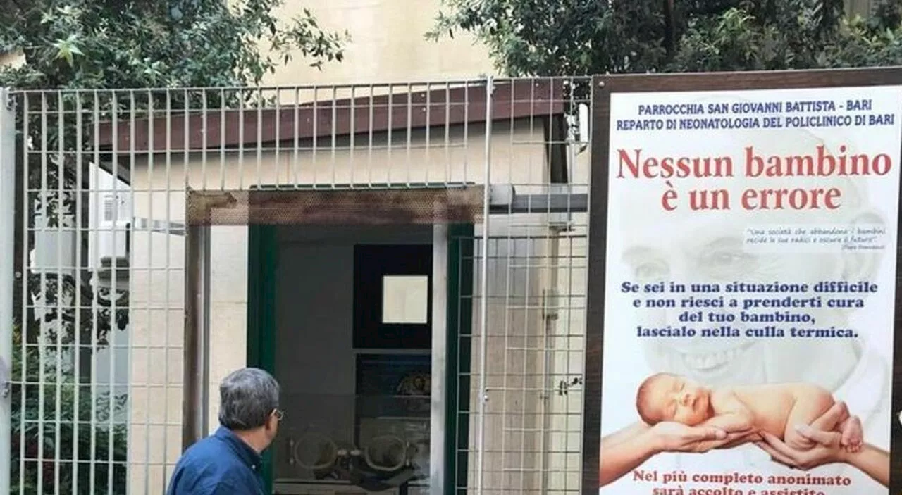 Neonato trovato morto in culla termica a Bari