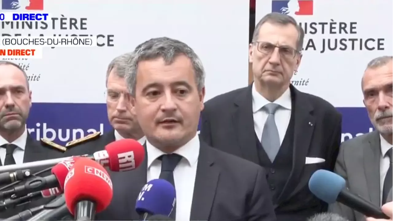 À Marseille, Gérald Darmanin déplore un « manque de moyens très important » qui nuit à la justice