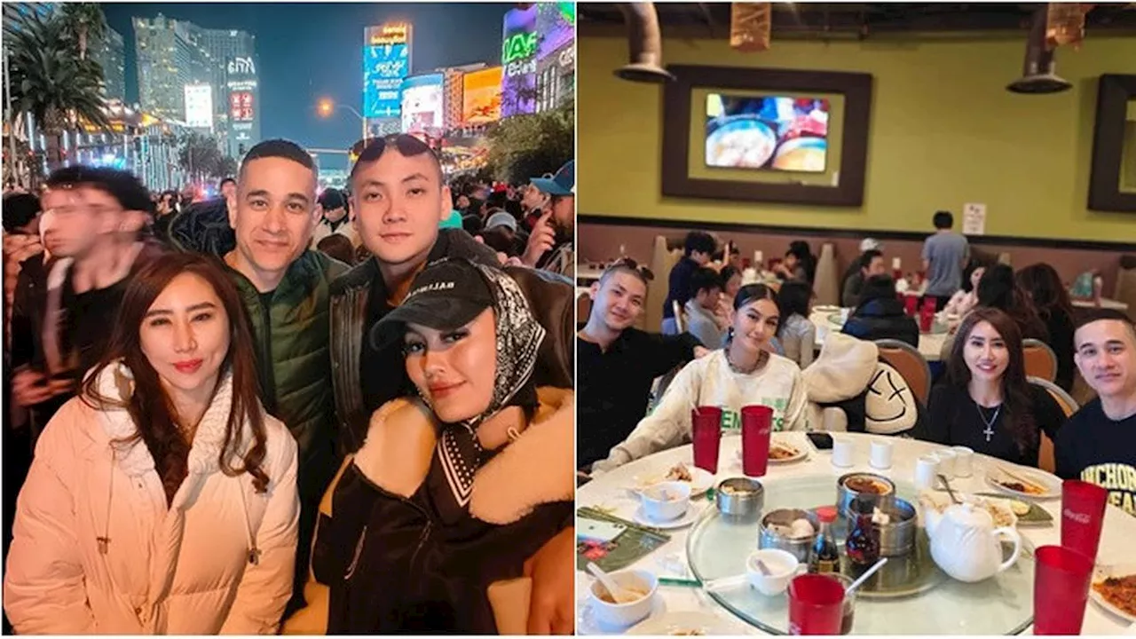 Agnez Mo dan Okan Kornelius Reuni di Las Vegas perayaan Tahun Baru 2025