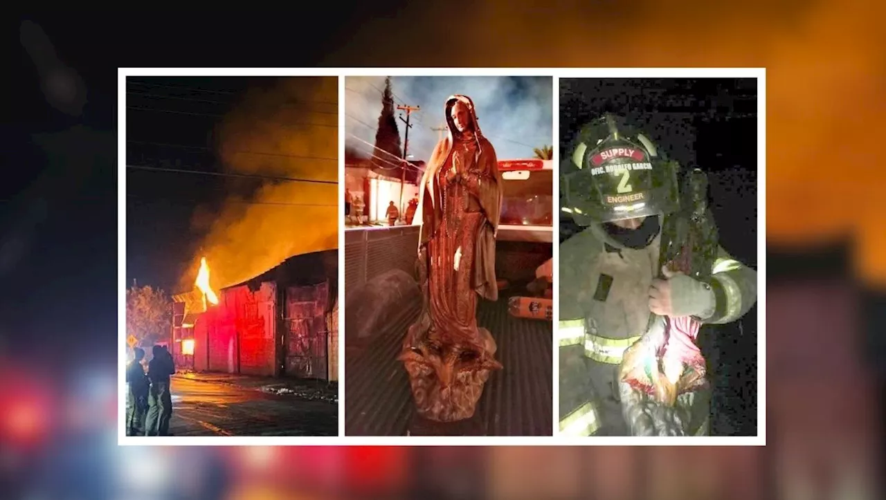 Milagro en incendio: Imagen de la Virgen de Guadalupe se salva intacta