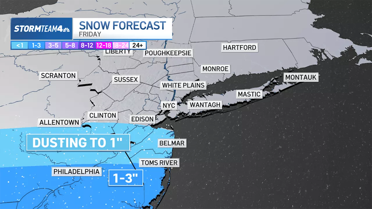 Light Snow Possible in Tri-State Area This Weekend