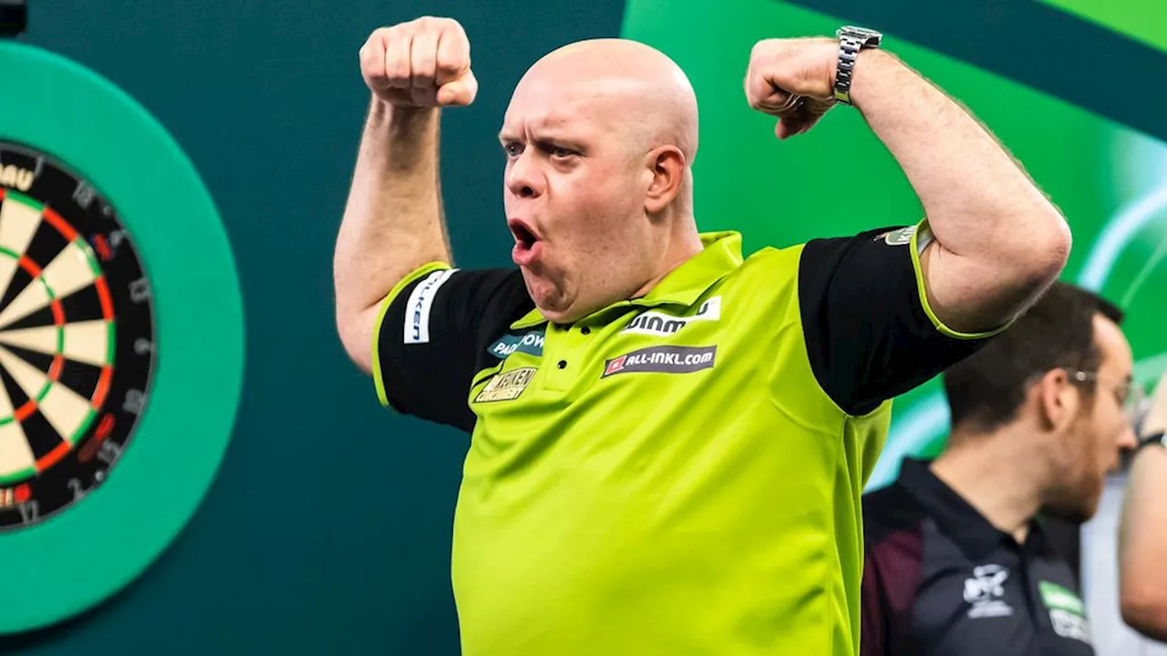 Van Gerwen overklast Dobey en treft Littler in finale WK darts