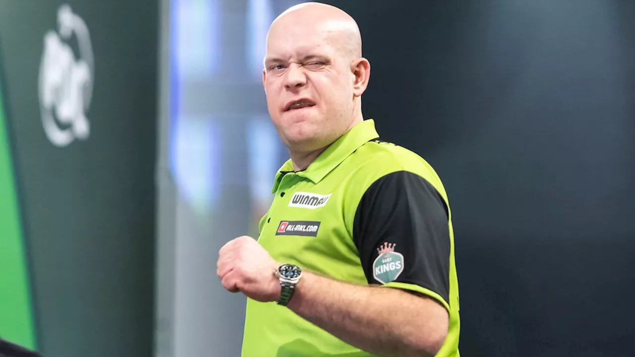 Van Gerwen wint WK darts halve finale van Dobey