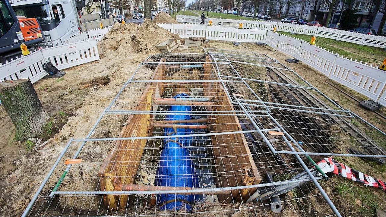 Monatelange Bauarbeiten nach Wasserrohrbruch in Berlin-Wedding