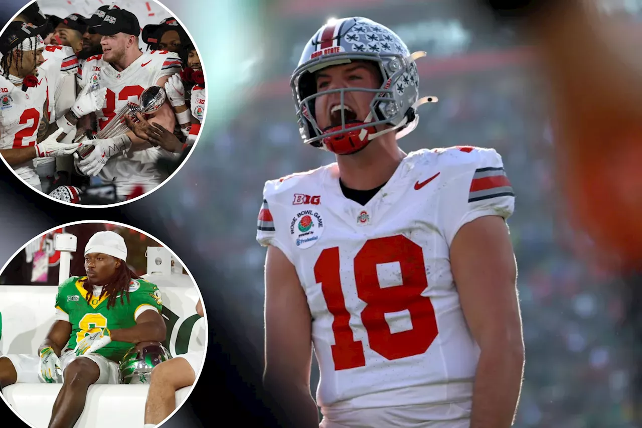 Ohio State Shatters Oregon's Dreams in Rose Bowl, Advances to Cotton Bowl