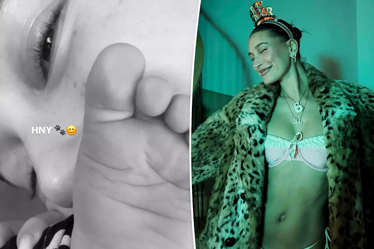 Hailey Bieber Shares New Photos of Baby Jack, Celebrates New Year