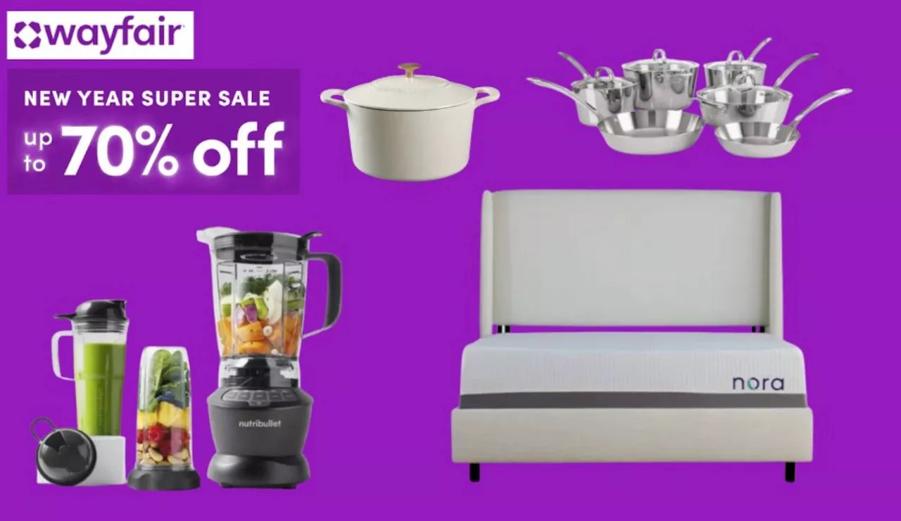 Wayfair's New Year Sale Offers Up to 70% Off Home Goods