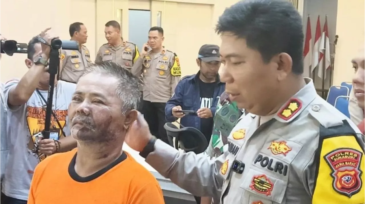 Pelaku Siram Air Keras Istri dan Anak Tirinya di Sukabumi Ditangkap