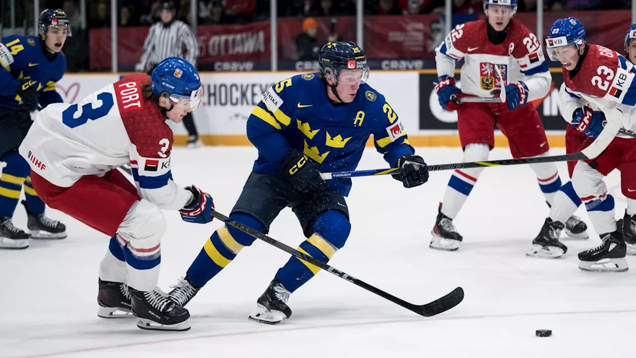 Juniorkronorna till kvartsfinal efter seger mot Tjeckien