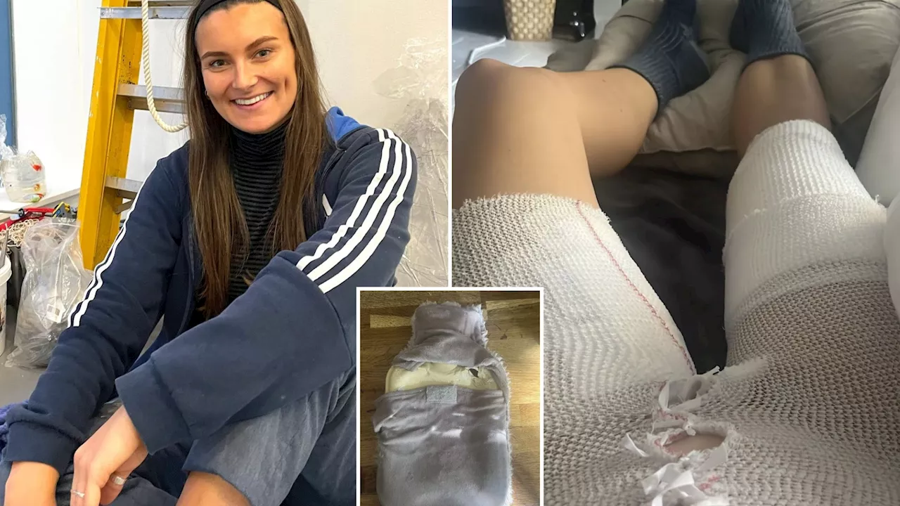 Woman vows never to use hot water bottle again after horrific burn