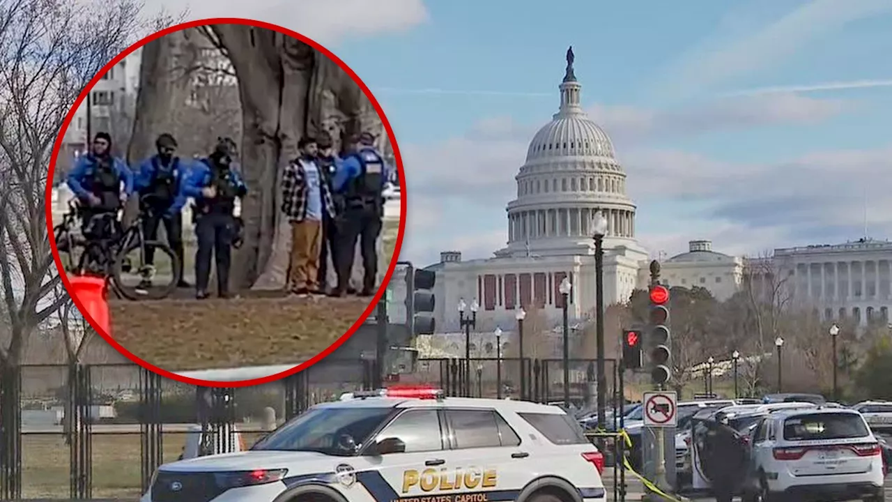 Man Arrested After Driving Car on Capitol Sidewalk