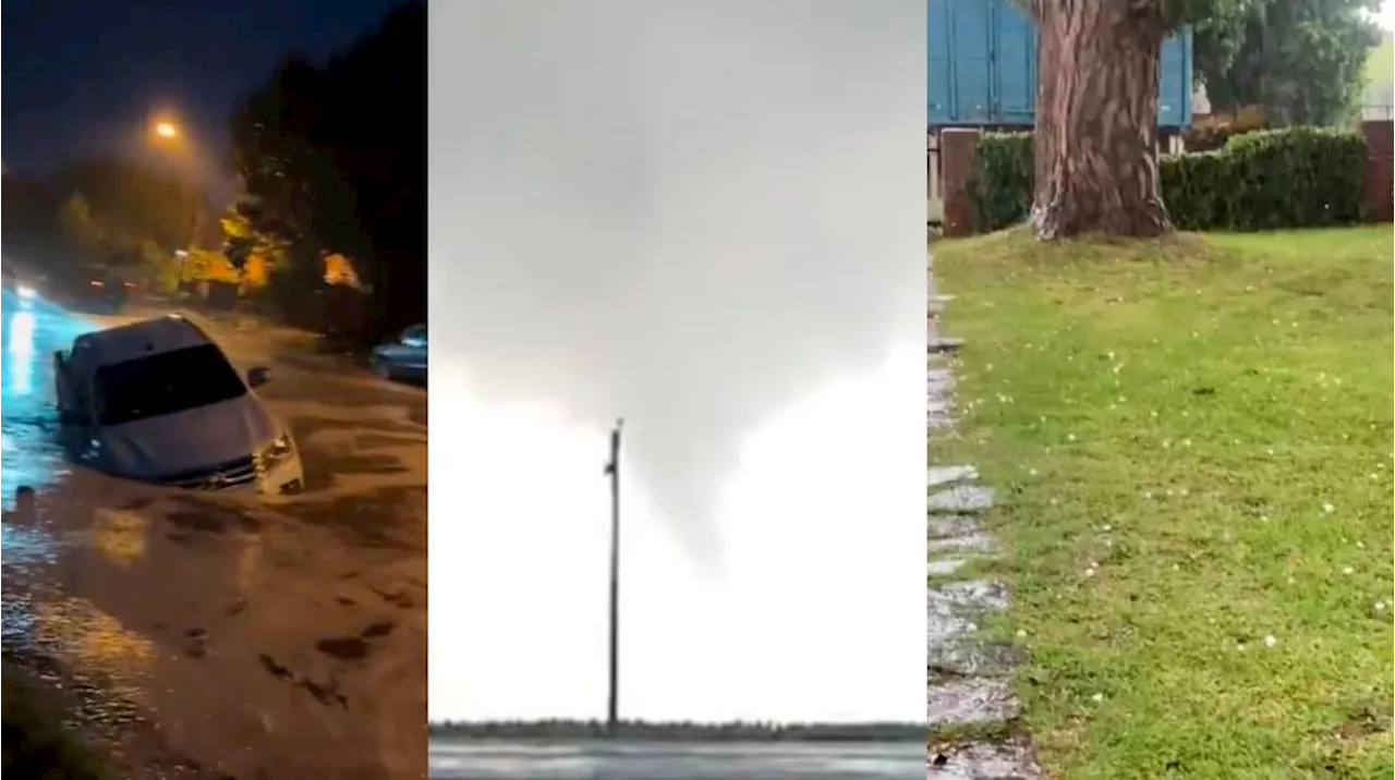 Temporal en la Costa Atlántica causa preocupación y un tornado es captado en video