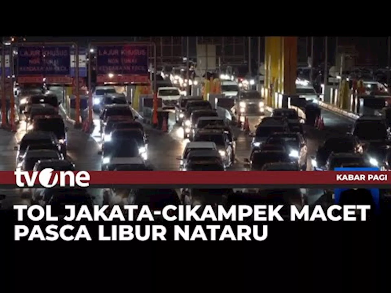 Ruas Tol Jakarta-Cikampek Macet Pasca Libur Tahun Baru