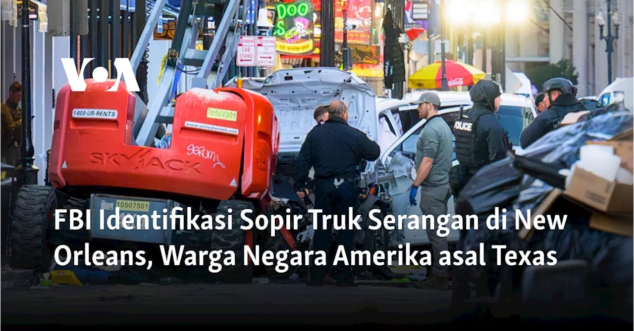 Truk Pikon Menabrak Kerumunan Tahun Baru di New Orleans, 10 Tewas