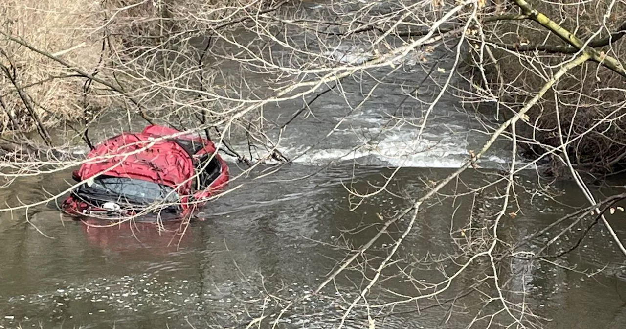 First Responders Save Woman from Drowning After Car Crash