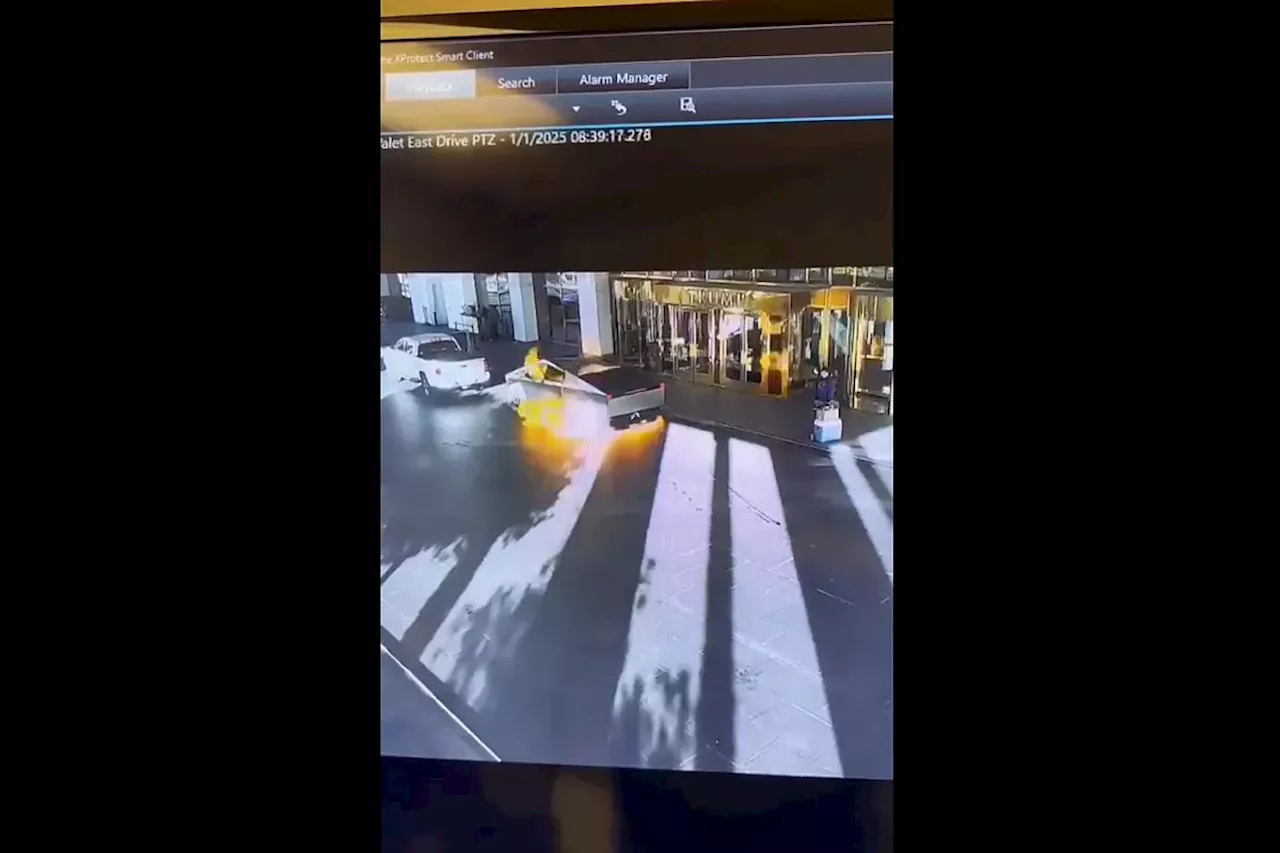 Explosión de un Tesla en el Trump Las Vegas deja un muerto y siete heridos