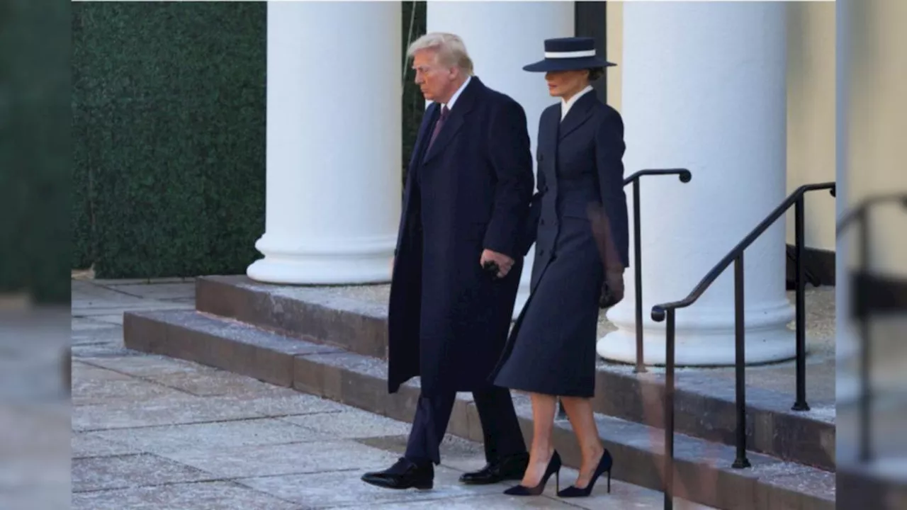 Melania Trump's Regal Inauguration Look Creates Distance