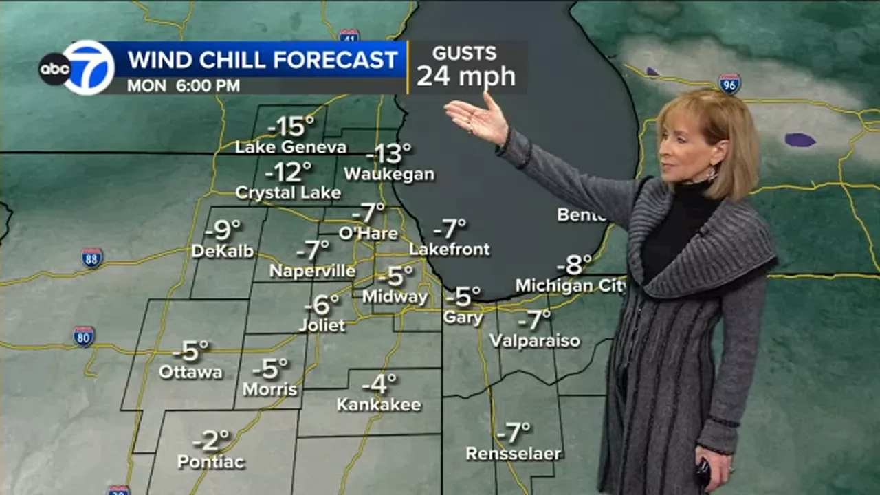 Chicago weather: Dangerous cold temperatures continue in Chicago area Monday