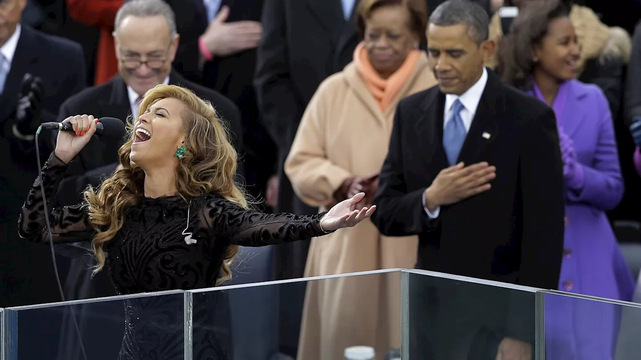 From Beyoncé to Lady Gaga, who else sang the national anthem at presidential inaugurations?