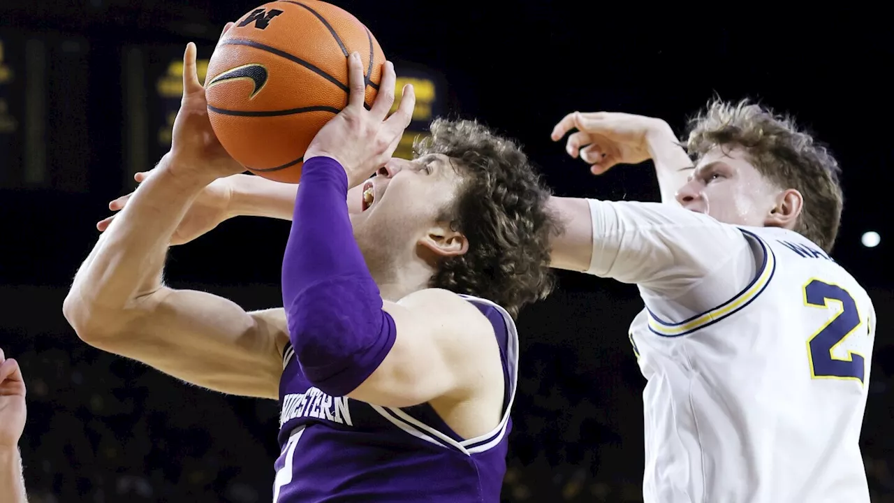 Goldin scores 31 points in No. 20 Michigan's 80-76 overtime victory over Northwestern