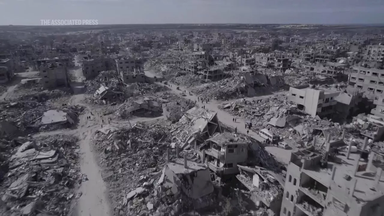 Palestinians returning to Rafah are met with flattened homes and rubble